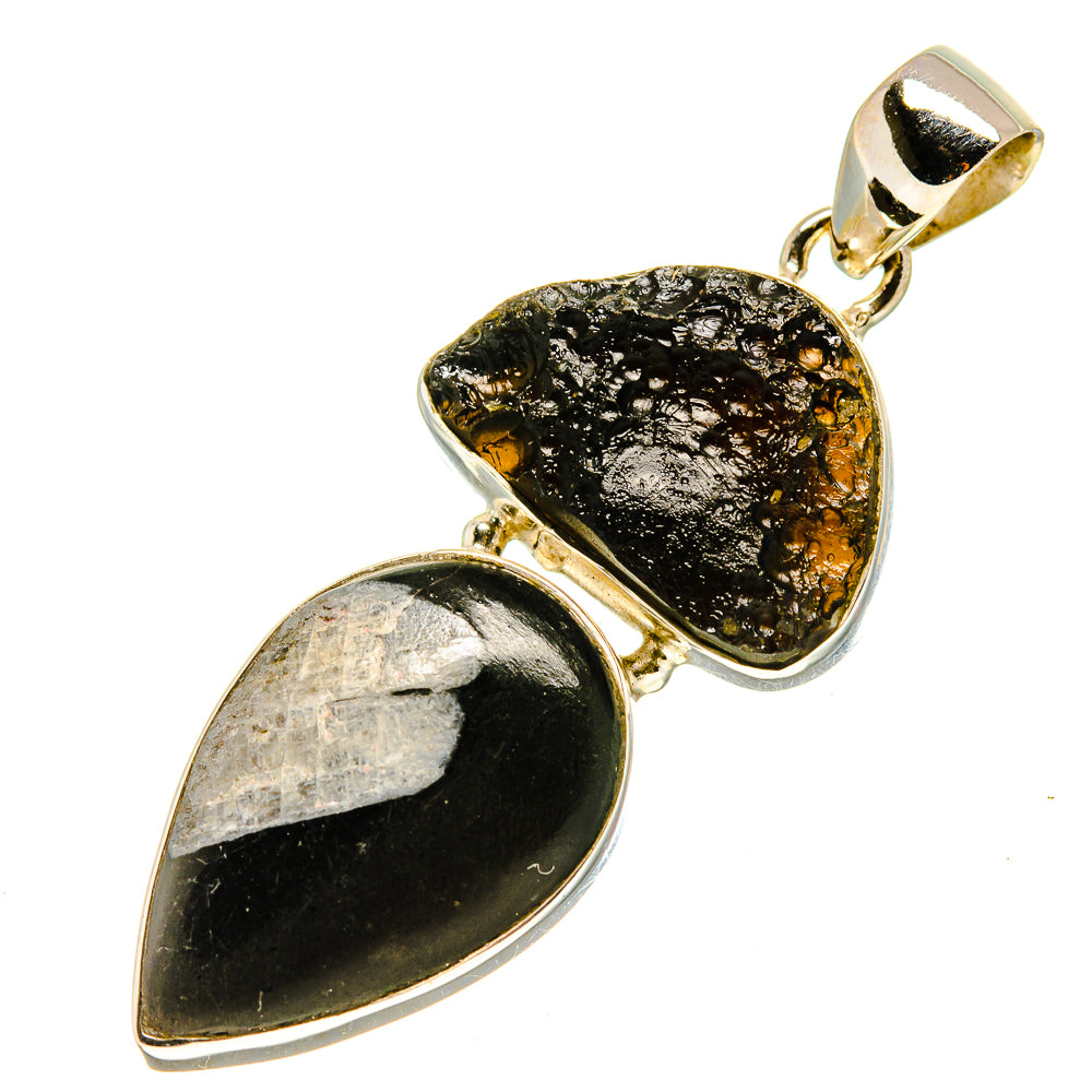 Chrysanthemum Stone Pendants handcrafted by Anasilvercos - PD757027