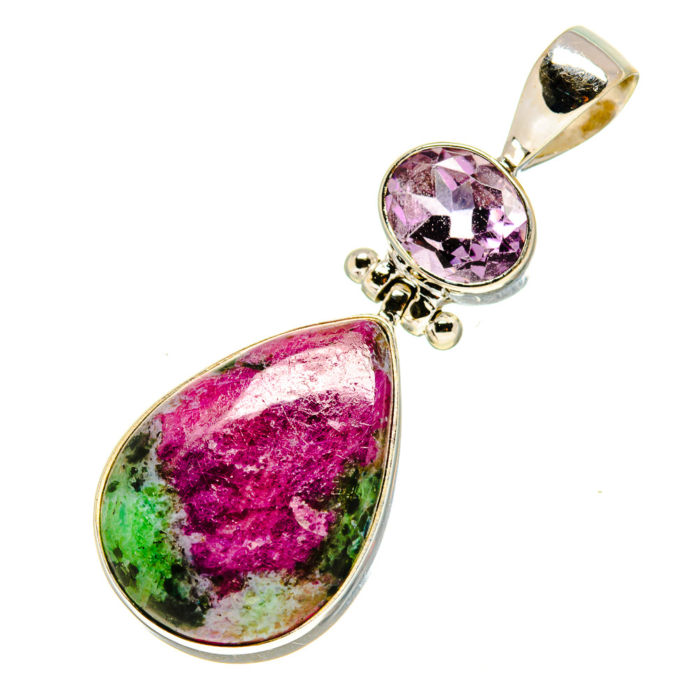 Ruby Zoisite Pendants handcrafted by Anasilvercos - PD757039