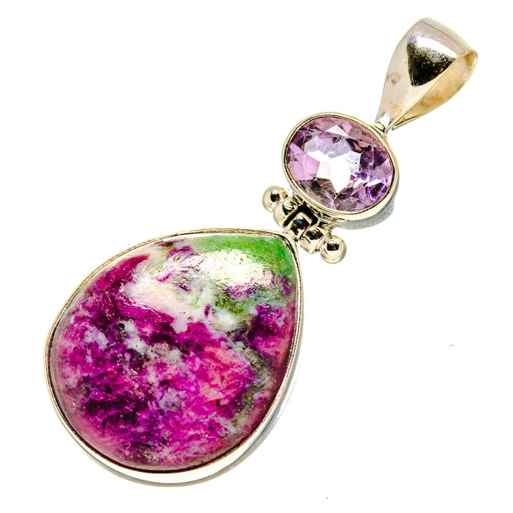 Ruby Zoisite Pendants handcrafted by Anasilvercos - PD757040