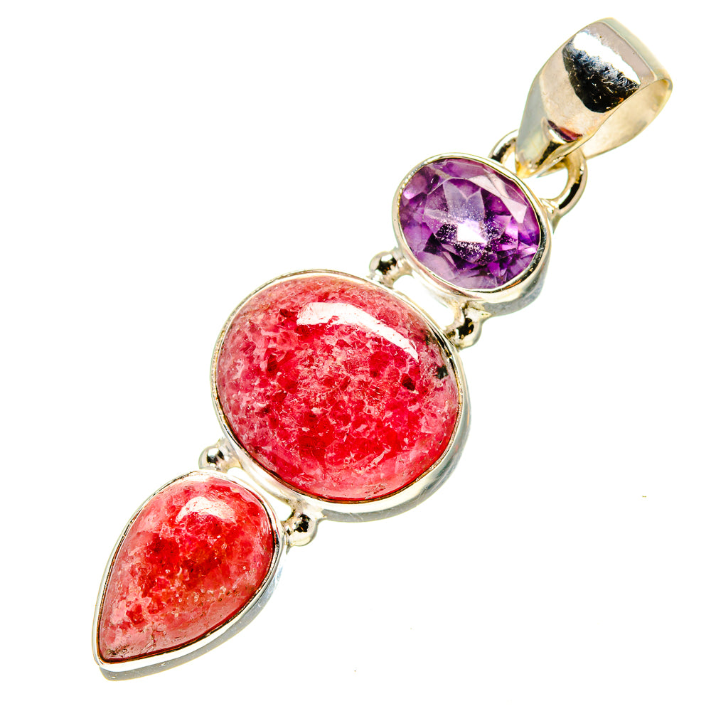 Rhodonite Pendants handcrafted by Anasilvercos - PD757043