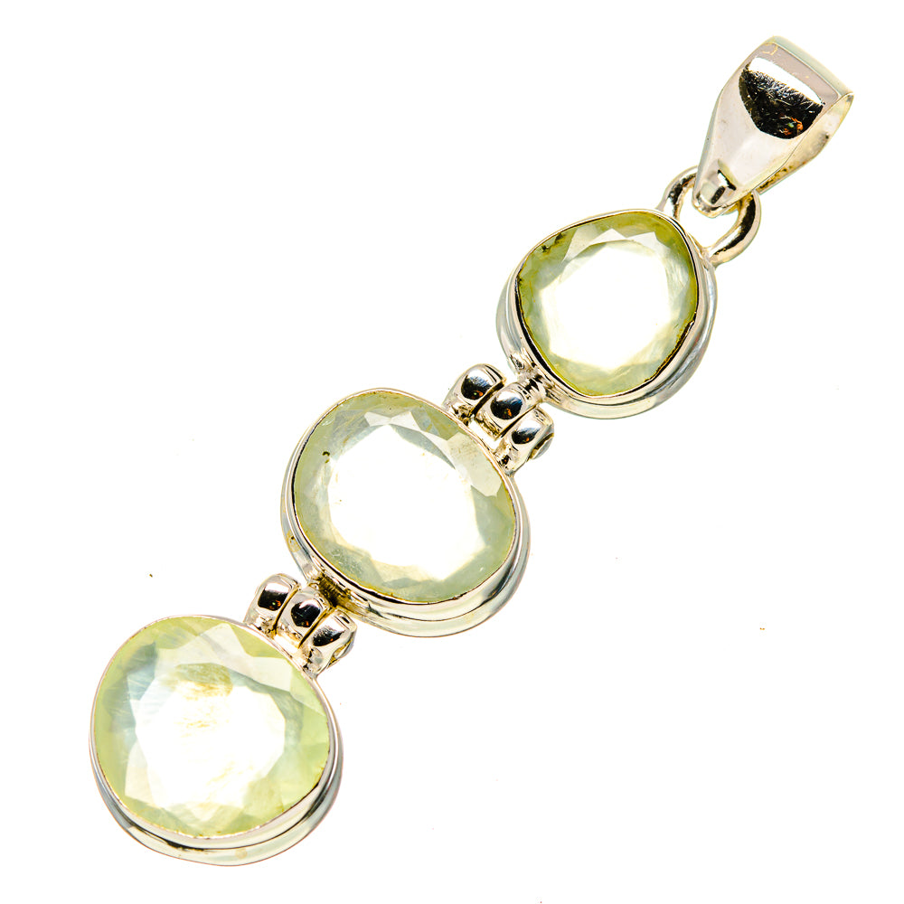Prehnite Pendants handcrafted by Anasilvercos - PD757050
