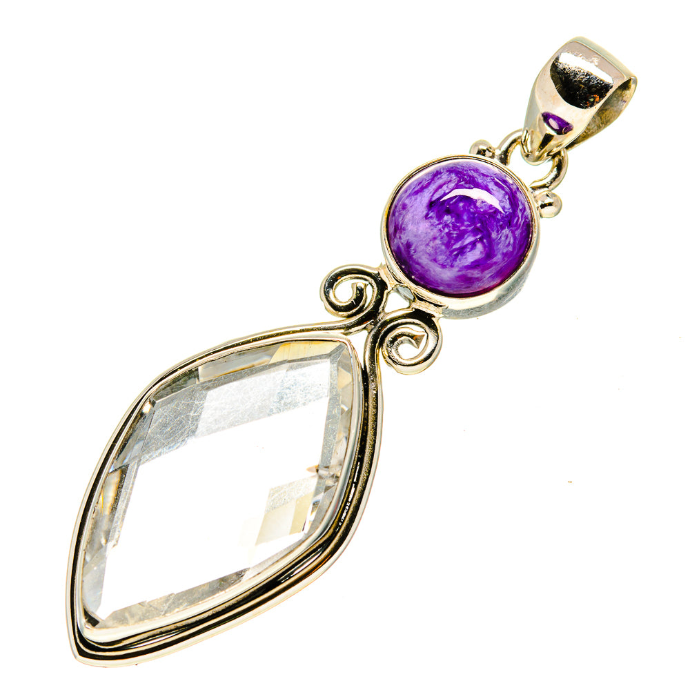 White Quartz Pendants handcrafted by Anasilvercos - PD757052