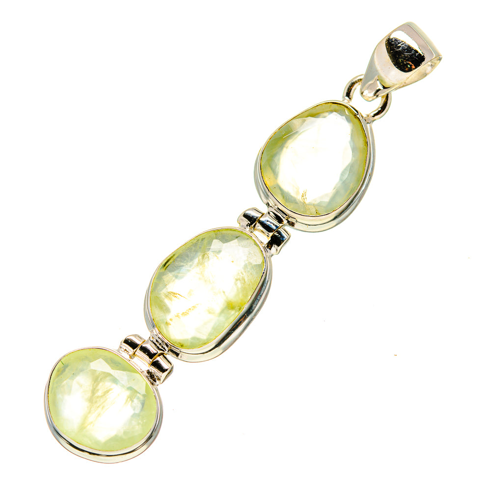 Prehnite Pendants handcrafted by Anasilvercos - PD757065