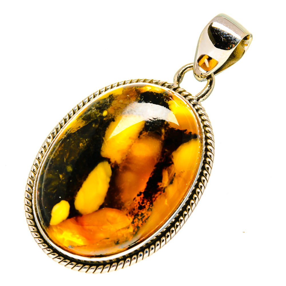 Peanut Wood Jasper Pendants handcrafted by Anasilvercos - PD757070