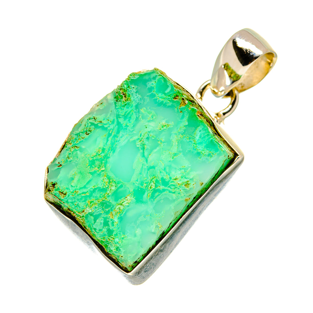 Green Fuchsite Pendants handcrafted by Anasilvercos - PD757095