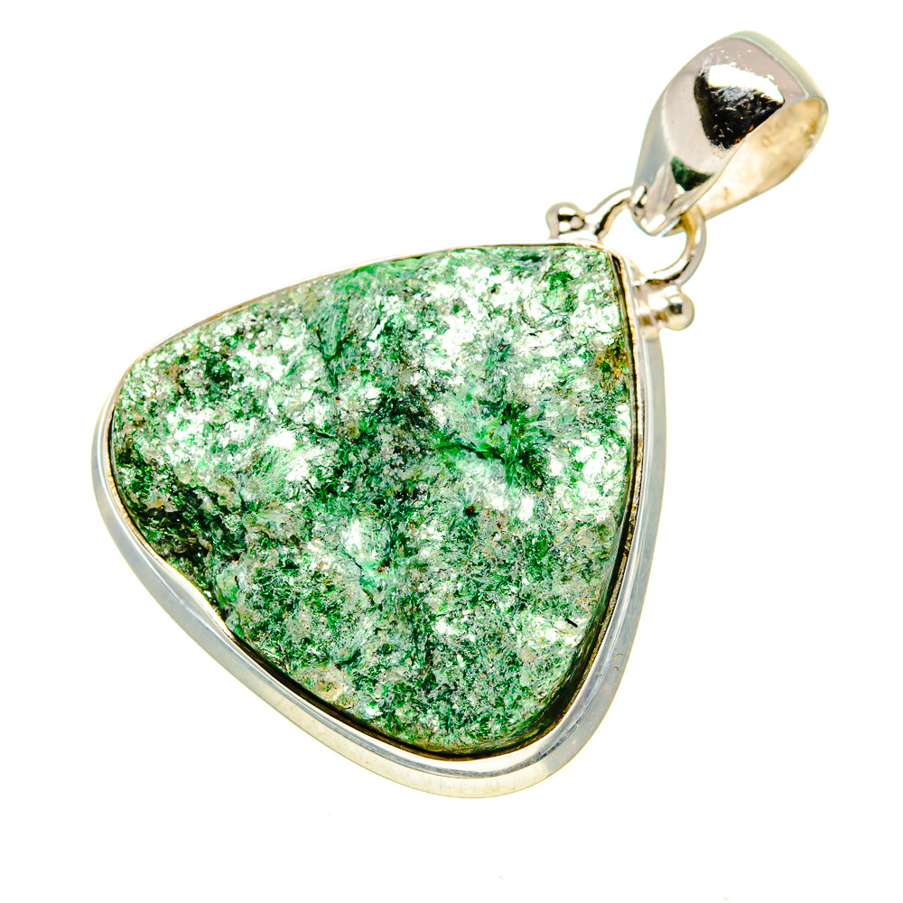 Green Fuchsite Pendants handcrafted by Anasilvercos - PD757101