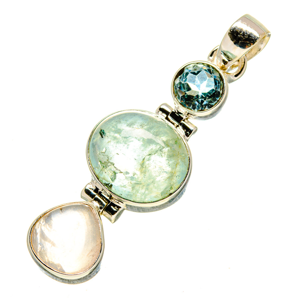 Aquamarine Pendants handcrafted by Anasilvercos - PD757124