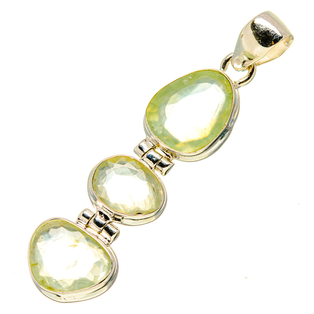Prehnite Pendants handcrafted by Anasilvercos - PD757132