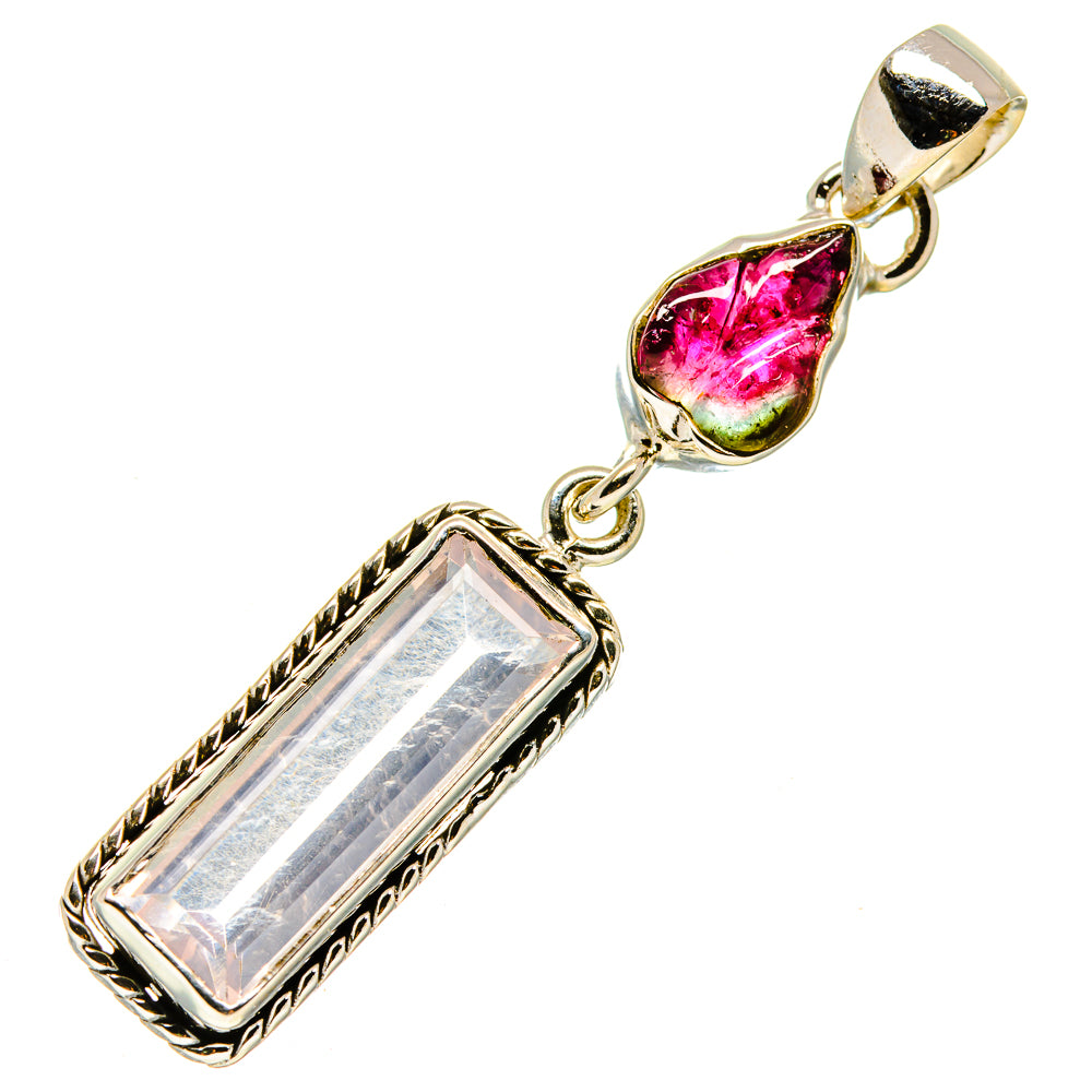 Rose Quartz Pendants handcrafted by Anasilvercos - PD757141