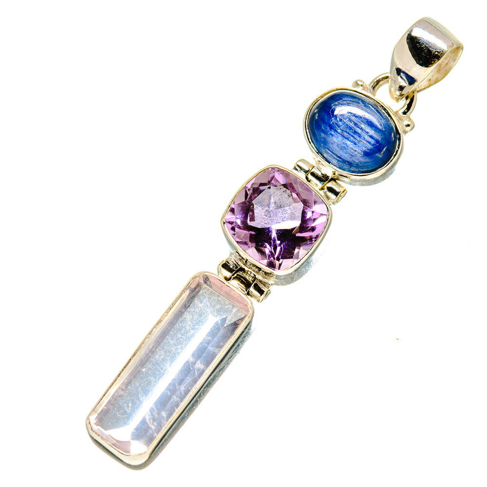 Rose Quartz Pendants handcrafted by Anasilvercos - PD757145