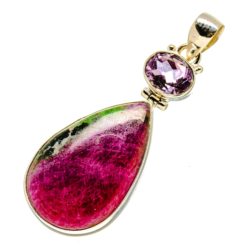 Ruby Zoisite Pendants handcrafted by Anasilvercos - PD757150