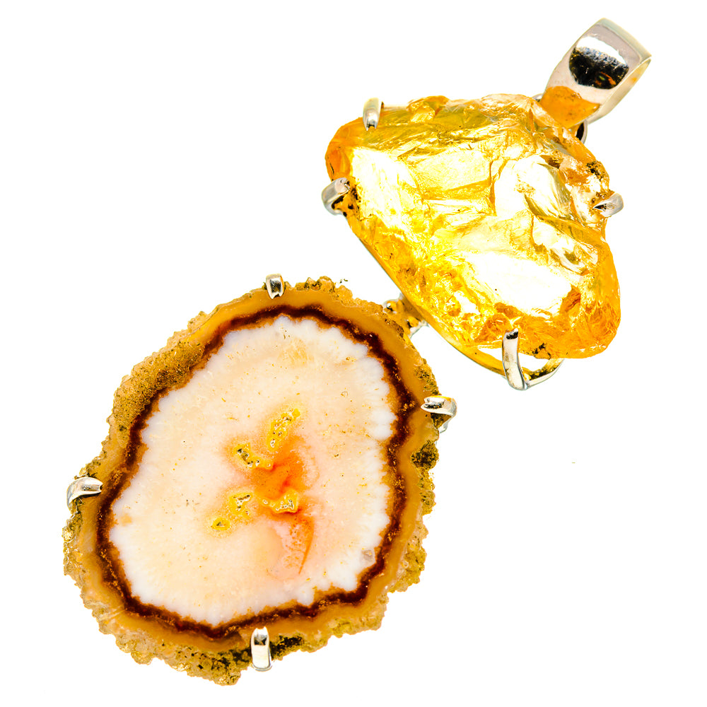 Geode Slice Pendants handcrafted by Anasilvercos - PD757153