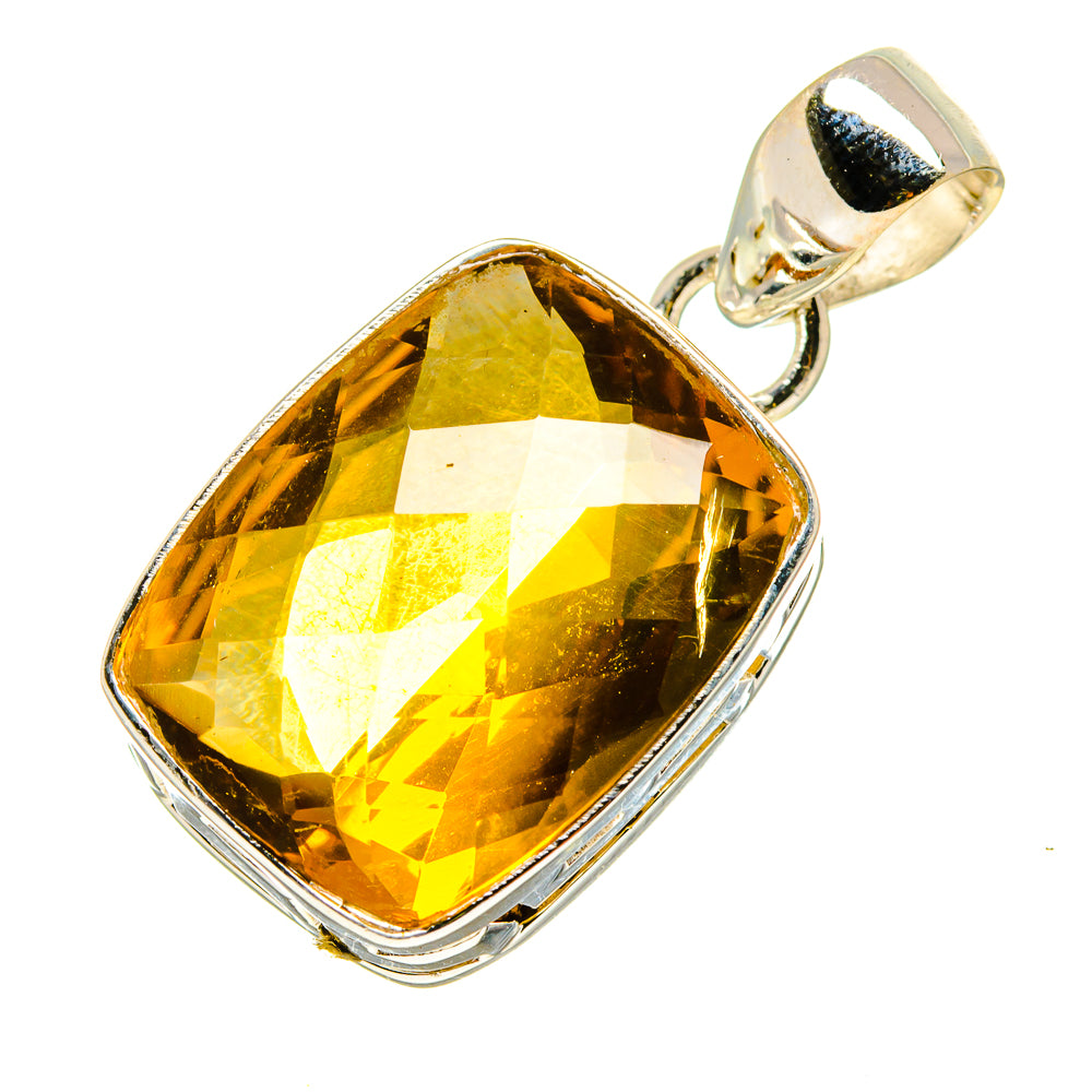Lemon Quartz Pendants handcrafted by Anasilvercos - PD757162