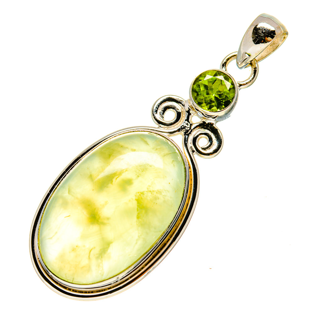 Prehnite Pendants handcrafted by Anasilvercos - PD757175