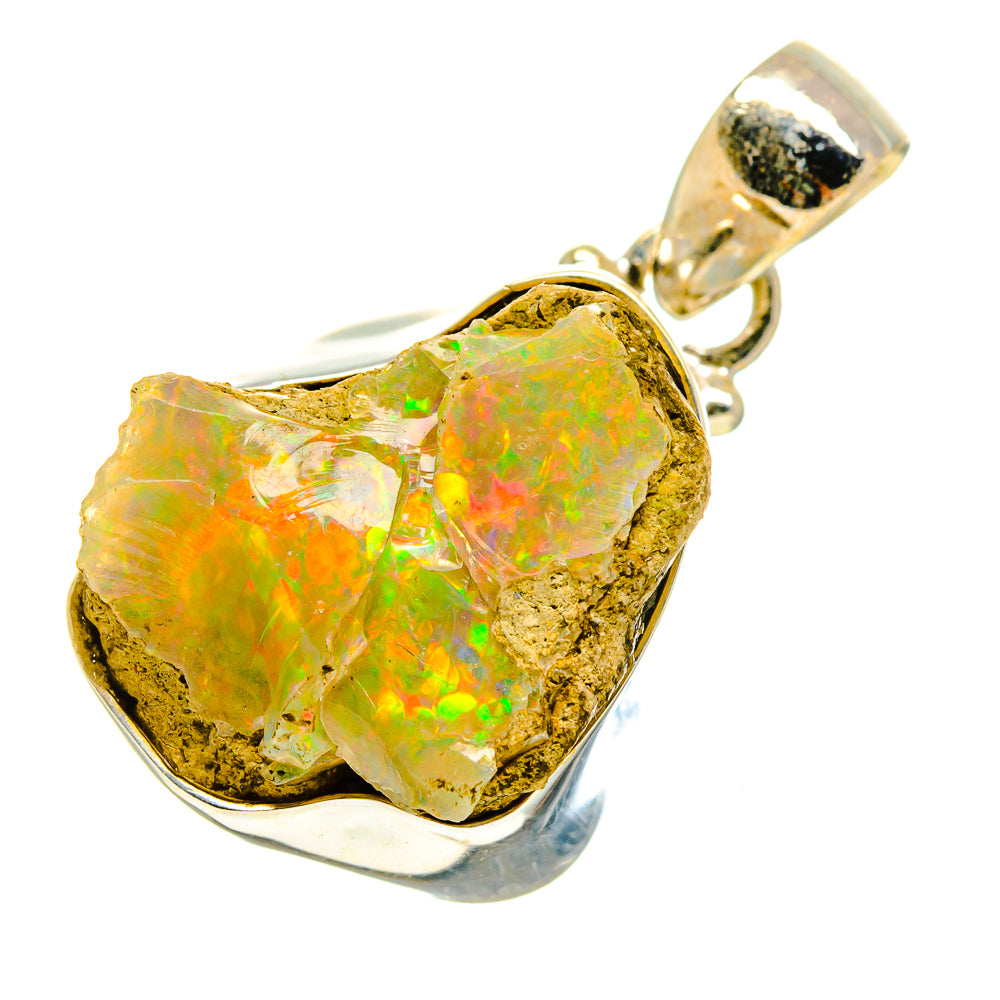 Ethiopian Opal Pendants handcrafted by Anasilvercos - PD757203