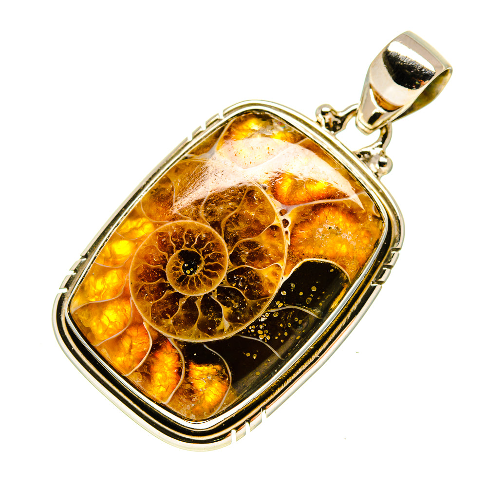 Ammonite Fossil Pendants handcrafted by Anasilvercos - PD757222