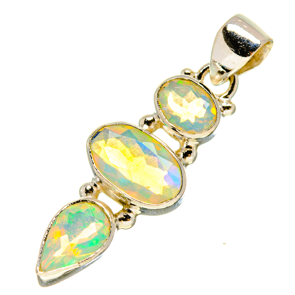 Ethiopian Opal Pendants handcrafted by Anasilvercos - PD757226