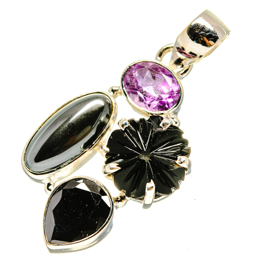 Black Onyx Pendants handcrafted by Anasilvercos - PD757229