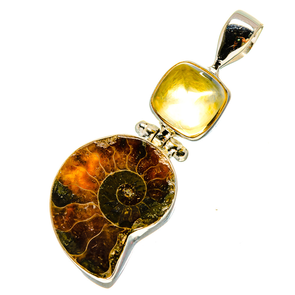 Ammonite Fossil Pendants handcrafted by Anasilvercos - PD757234