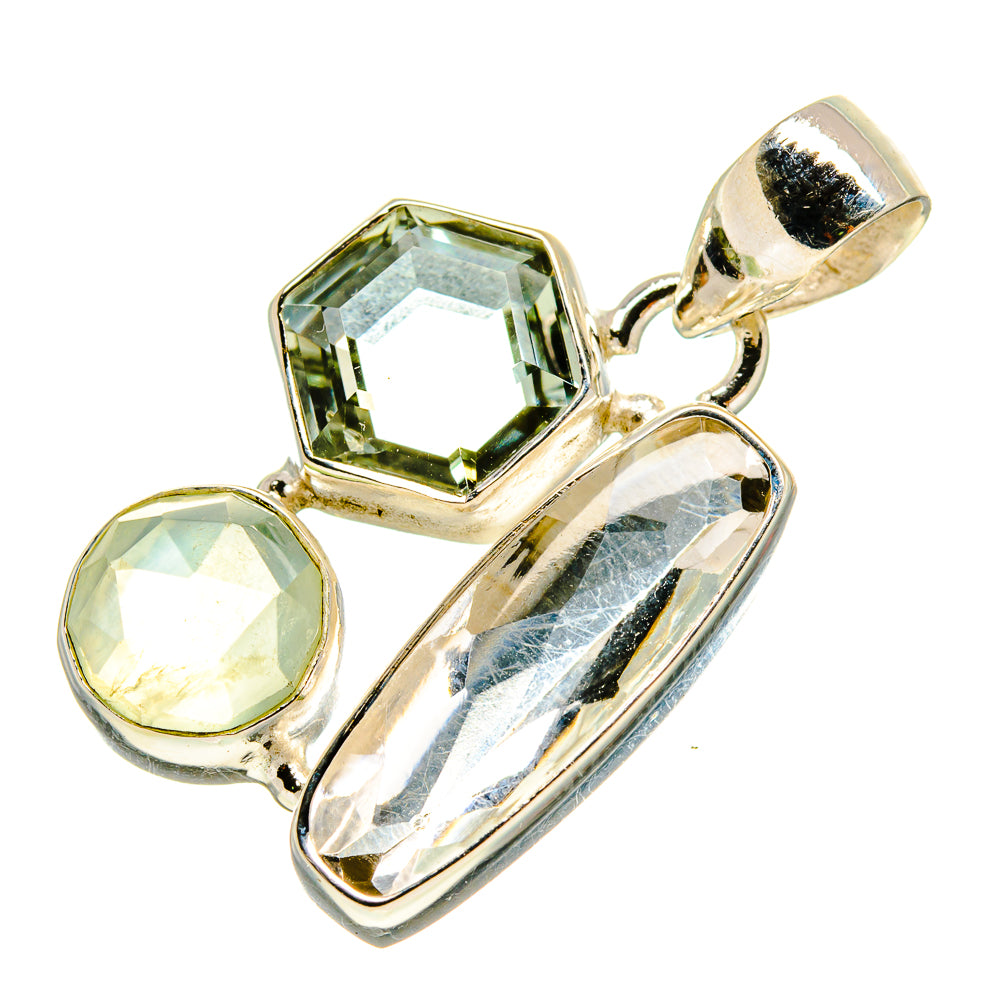 White Quartz Pendants handcrafted by Anasilvercos - PD757241