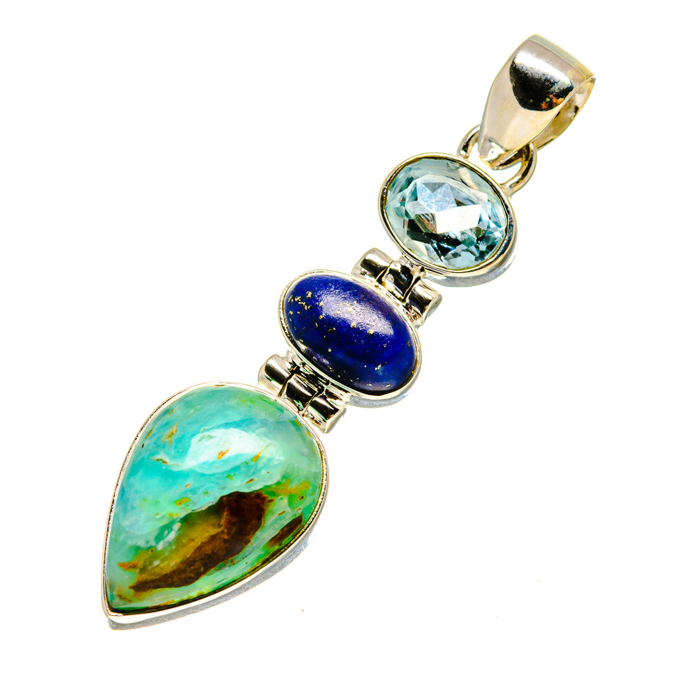 Peruvian Opal Pendants handcrafted by Anasilvercos - PD757248