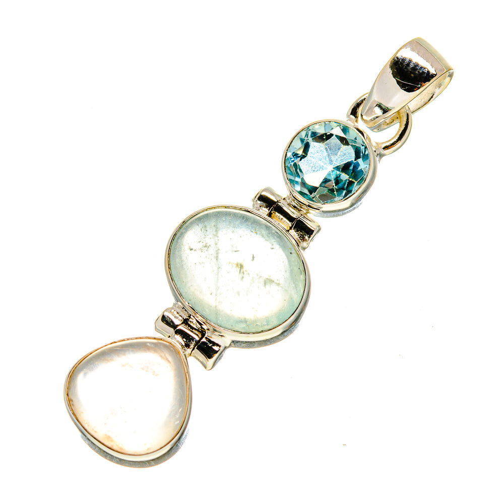Aquamarine Pendants handcrafted by Anasilvercos - PD757249
