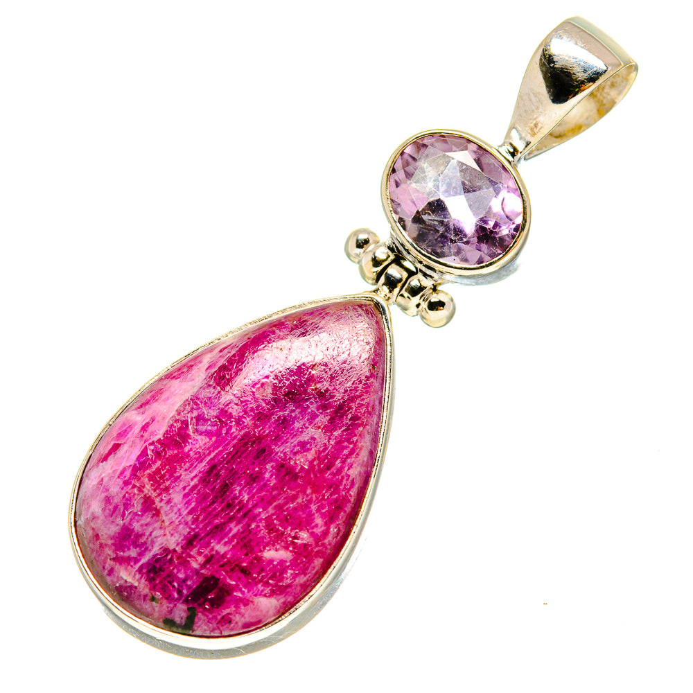 Ruby Zoisite Pendants handcrafted by Anasilvercos - PD757269