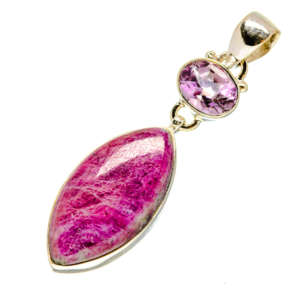 Ruby Zoisite Pendants handcrafted by Anasilvercos - PD757270