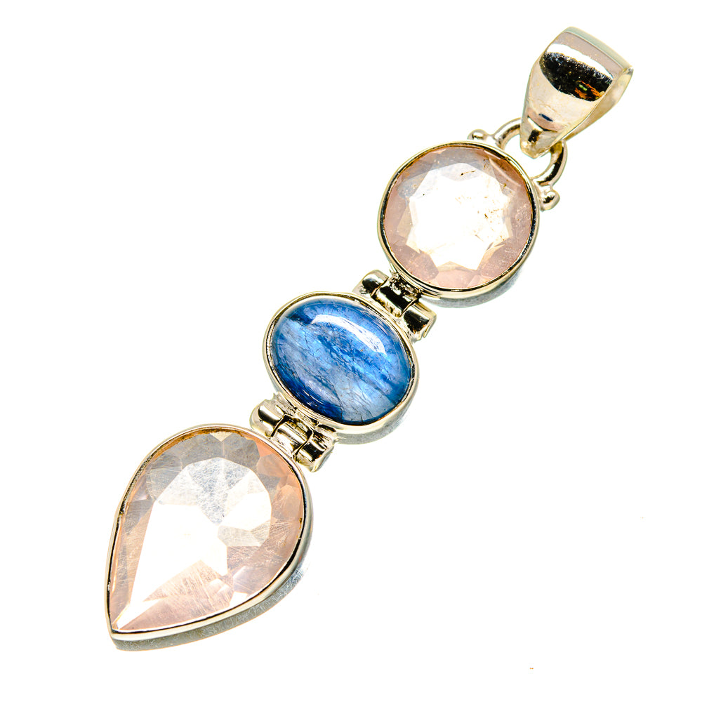 Rose Quartz Pendants handcrafted by Anasilvercos - PD757280