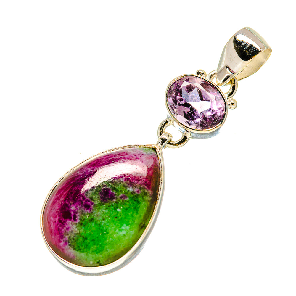 Ruby Zoisite Pendants handcrafted by Anasilvercos - PD757285