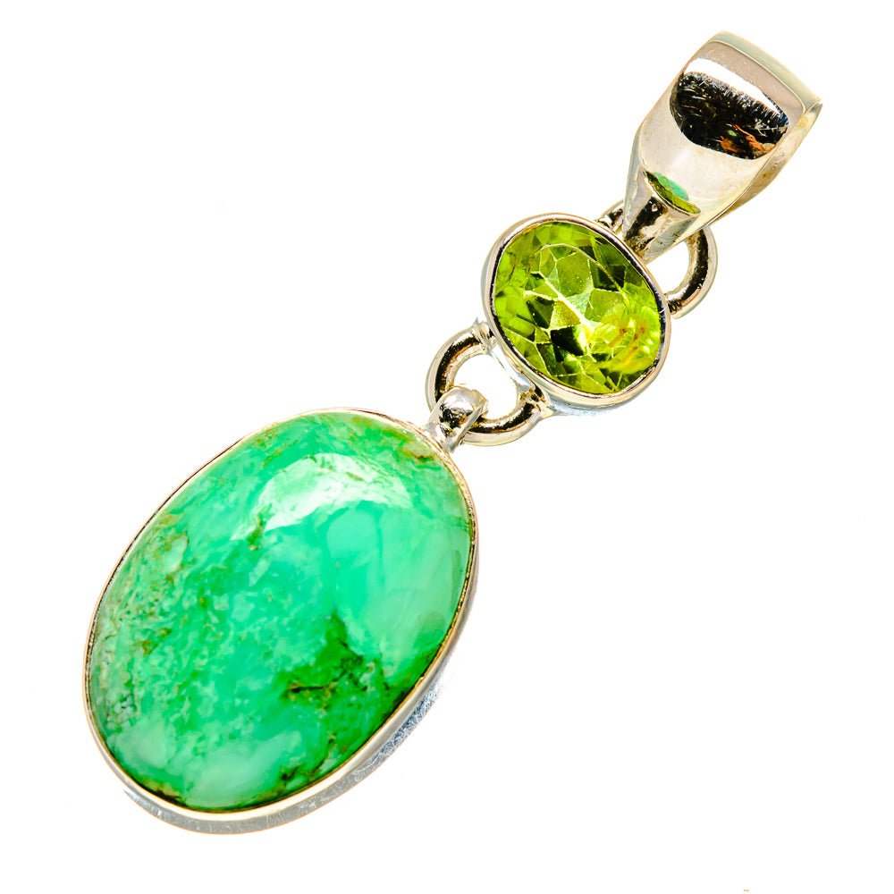 Arizona Turquoise Pendants handcrafted by Anasilvercos - PD757288