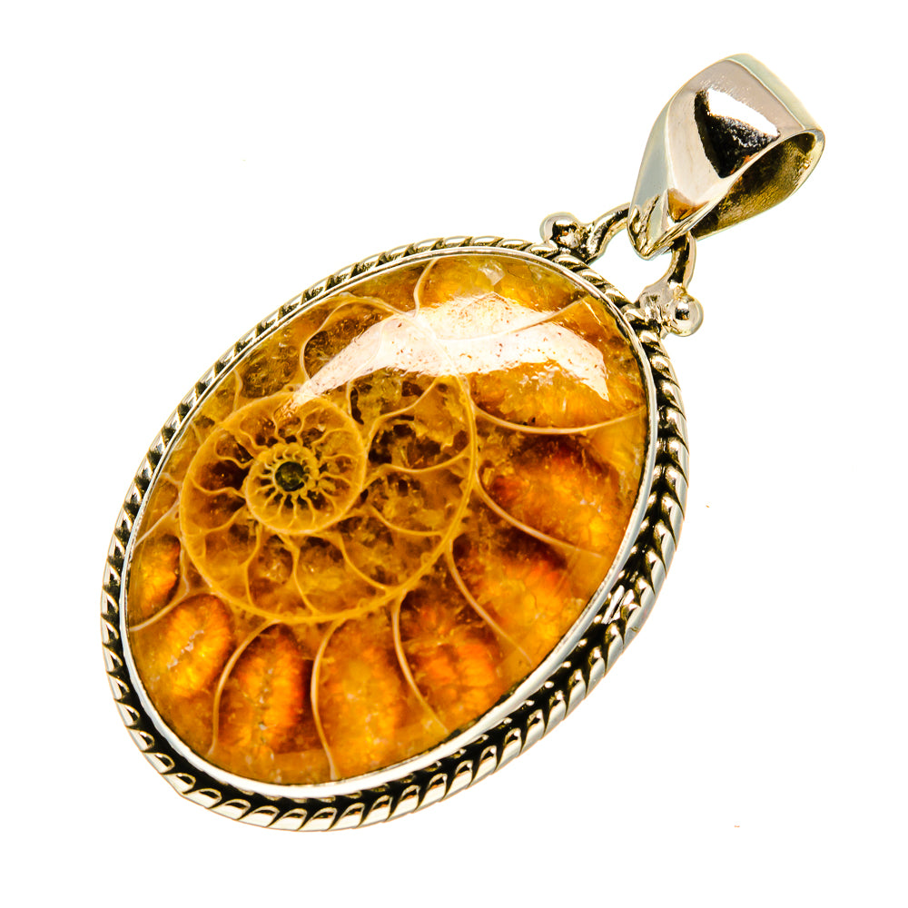 Ammonite Fossil Pendants handcrafted by Anasilvercos - PD757292