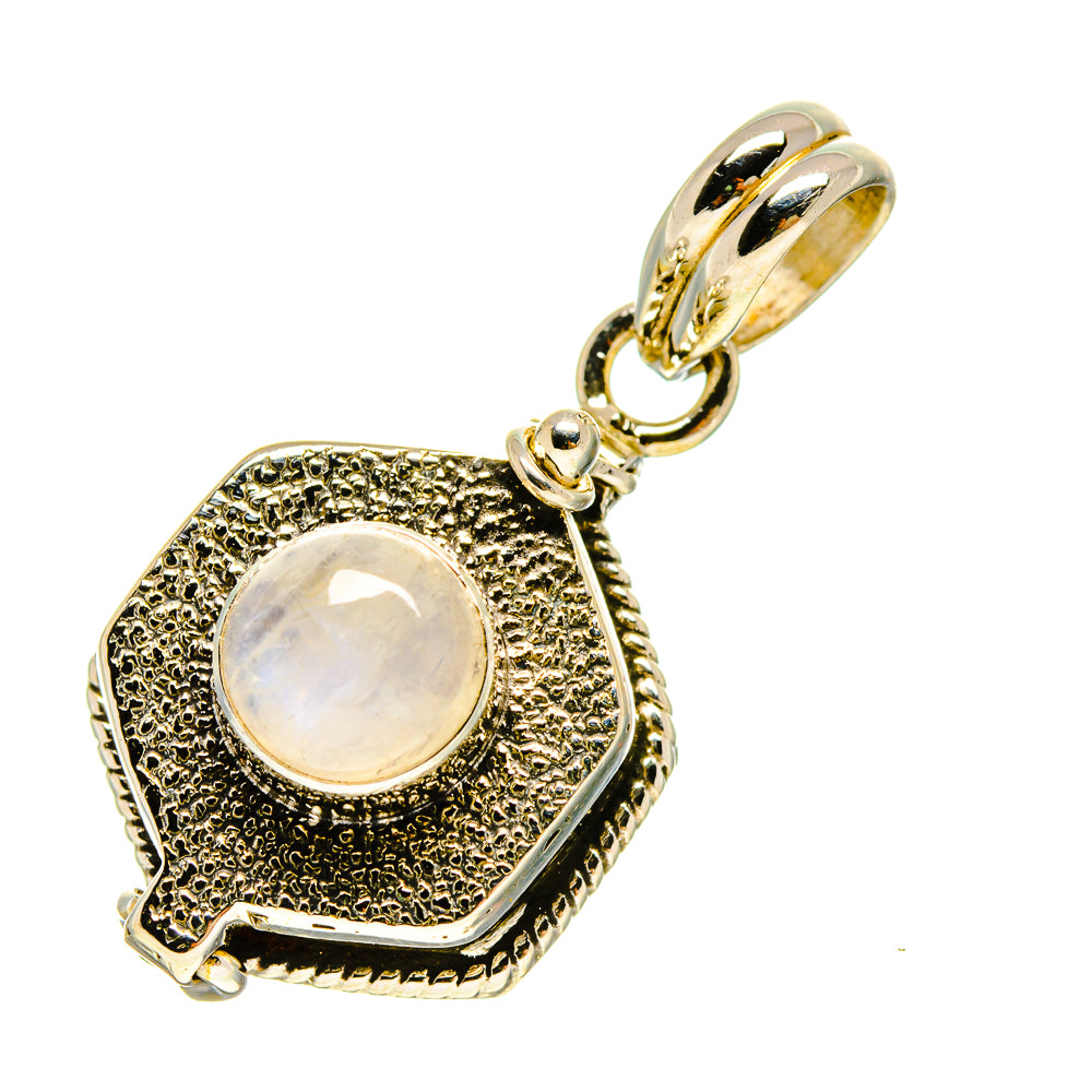 Rainbow Moonstone Pendants handcrafted by Anasilvercos - PD757300