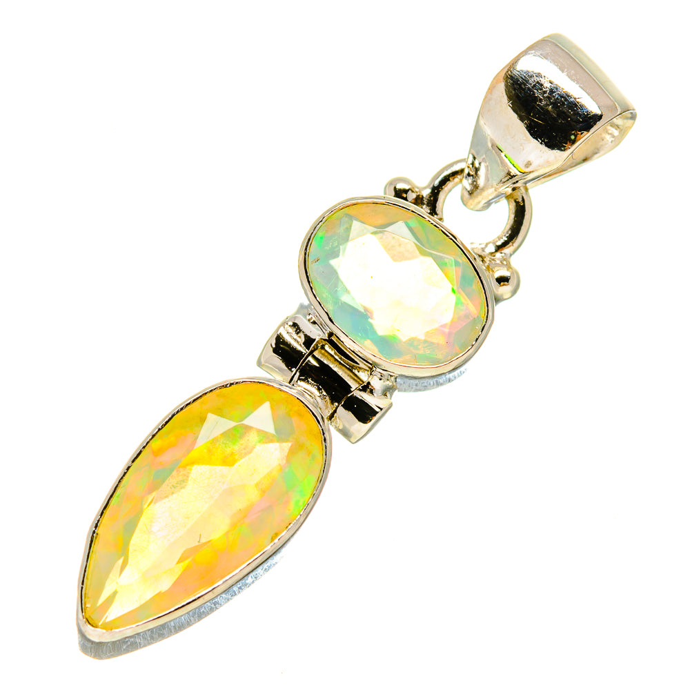 Ethiopian Opal Pendants handcrafted by Anasilvercos - PD757307