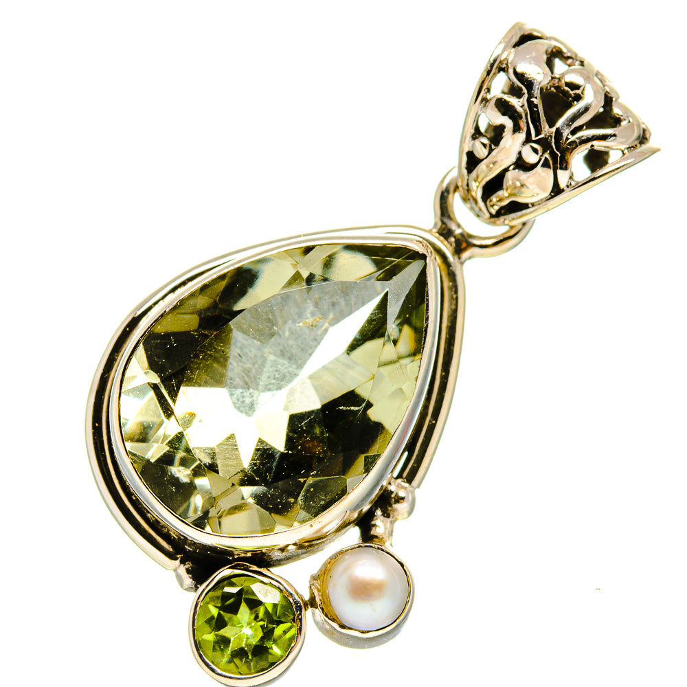Green Amethyst Pendants handcrafted by Anasilvercos - PD757310