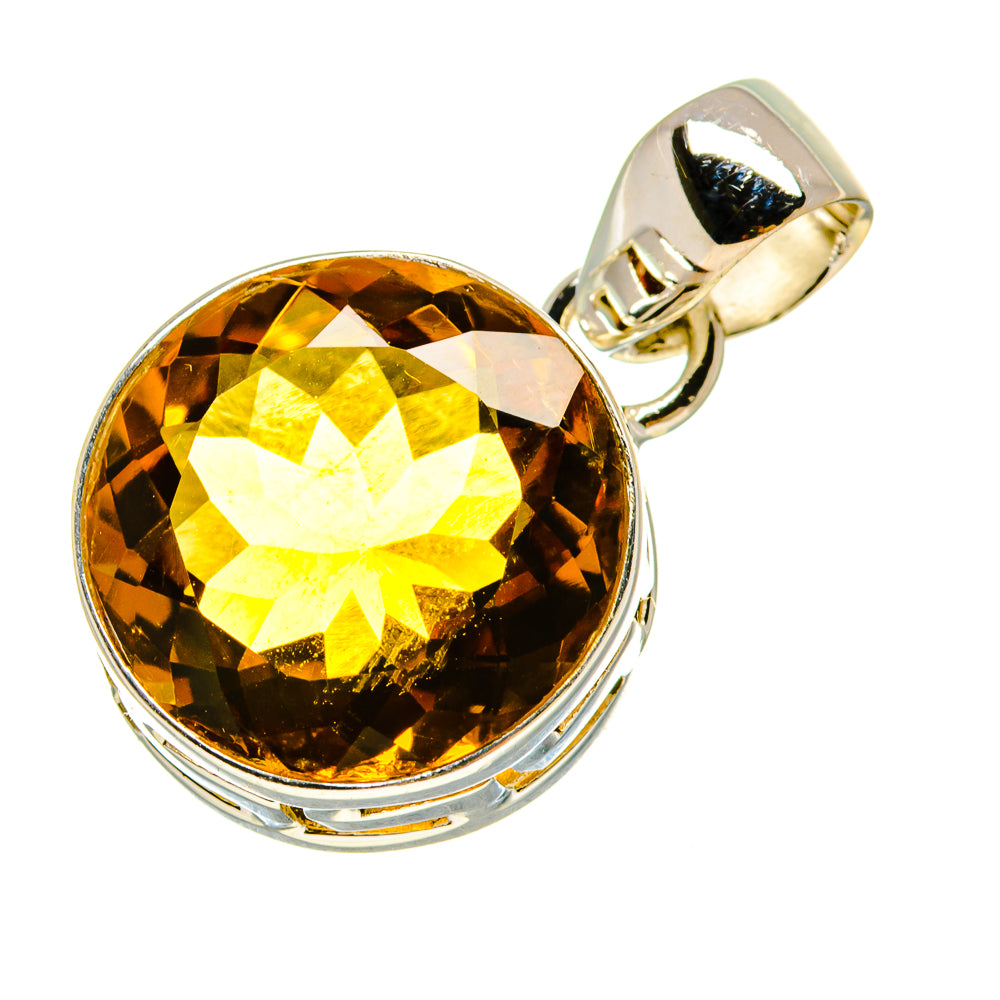 Mandarin Citrine Pendants handcrafted by Anasilvercos - PD757312