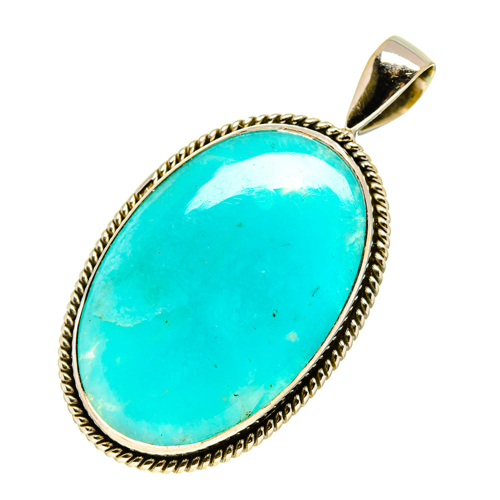 Peruvian Amazonite Pendants handcrafted by Anasilvercos - PD757325