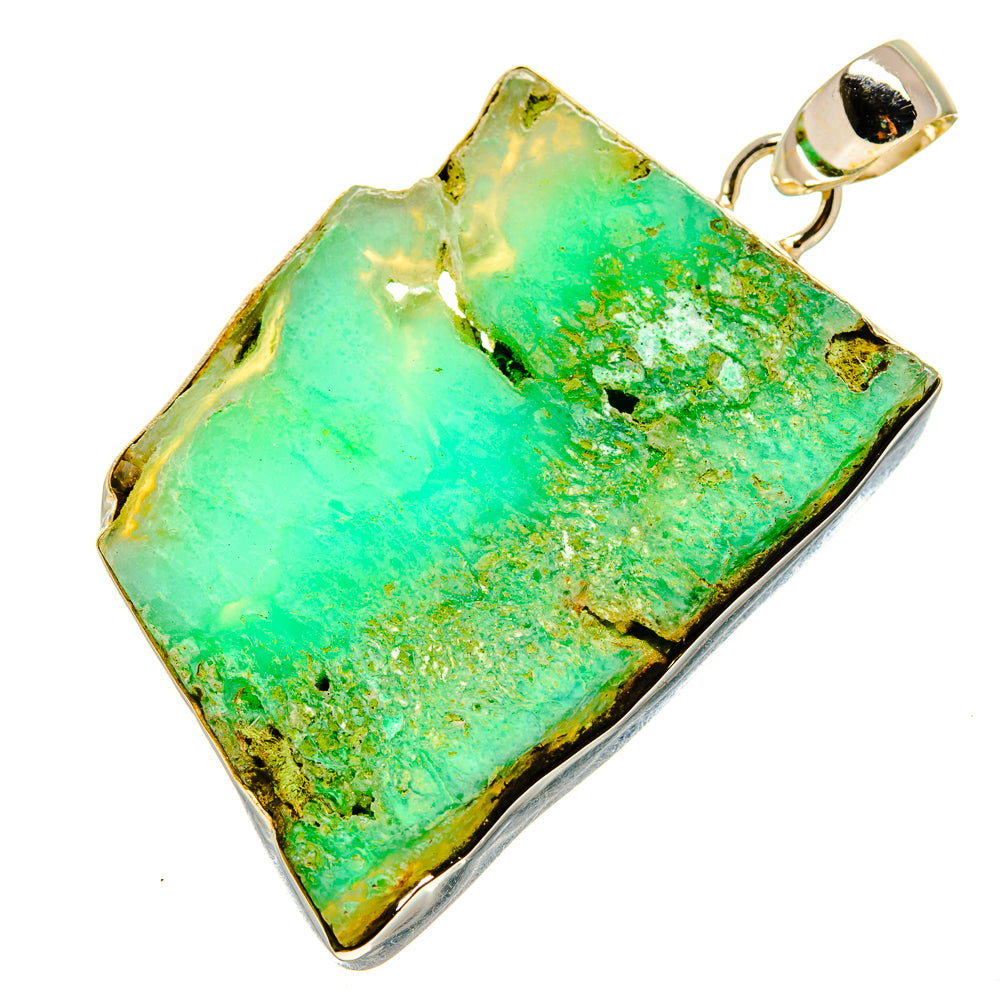 Chrysoprase Pendants handcrafted by Anasilvercos - PD757330