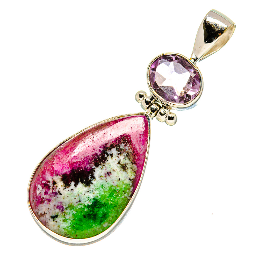 Ruby Zoisite Pendants handcrafted by Anasilvercos - PD757344