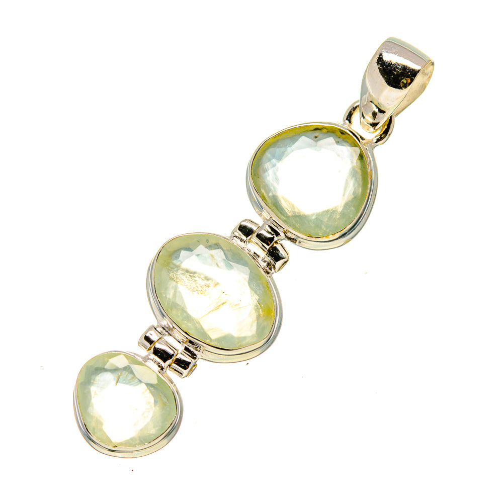 Prehnite Pendants handcrafted by Anasilvercos - PD757351 - Photo 2