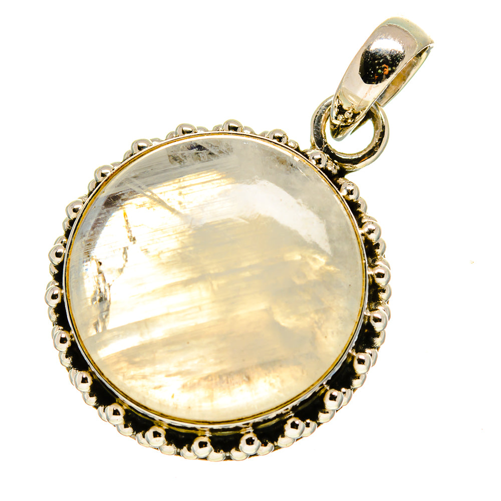 Rainbow Moonstone Pendants handcrafted by Anasilvercos - PD757357