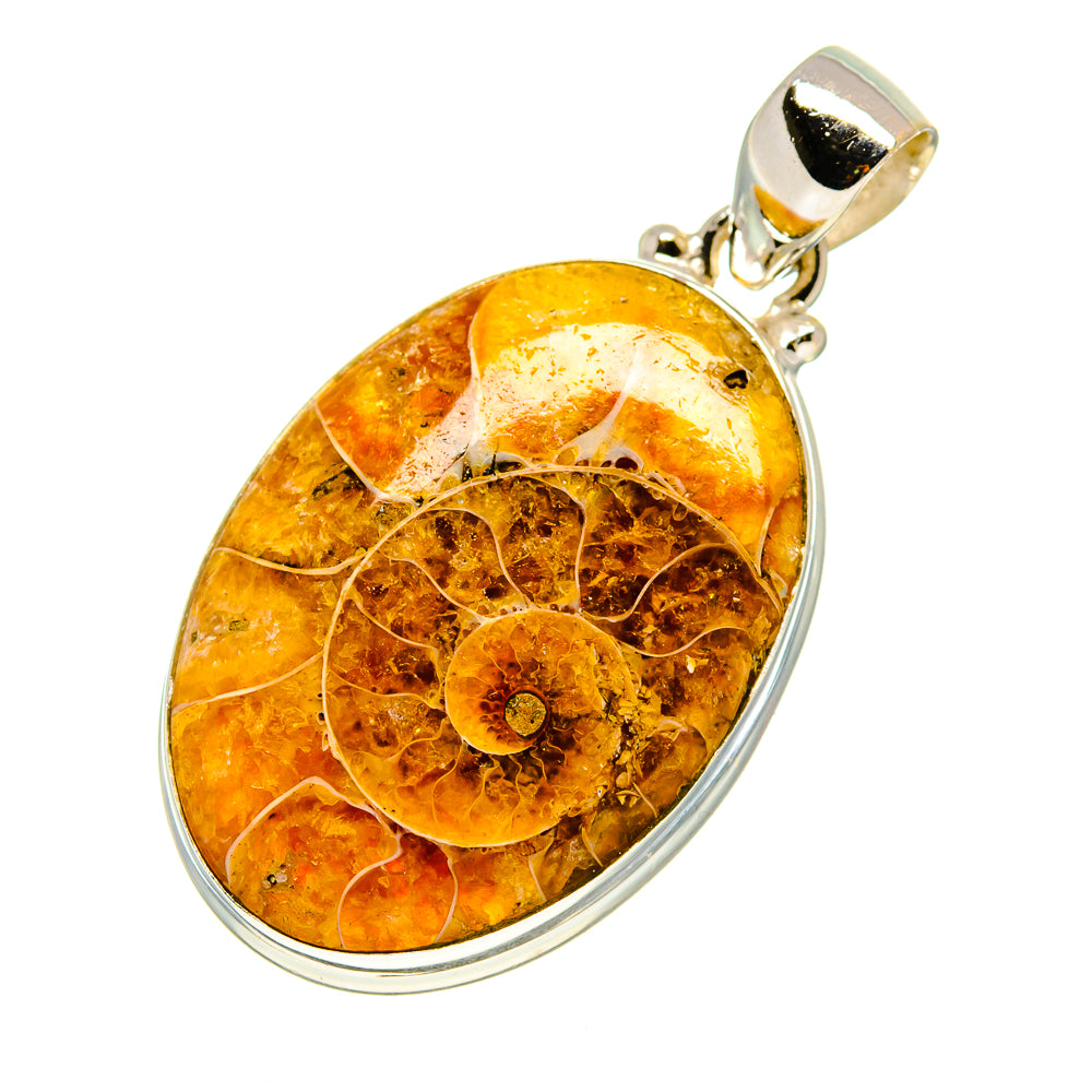 Ammonite Fossil Pendants handcrafted by Anasilvercos - PD757360