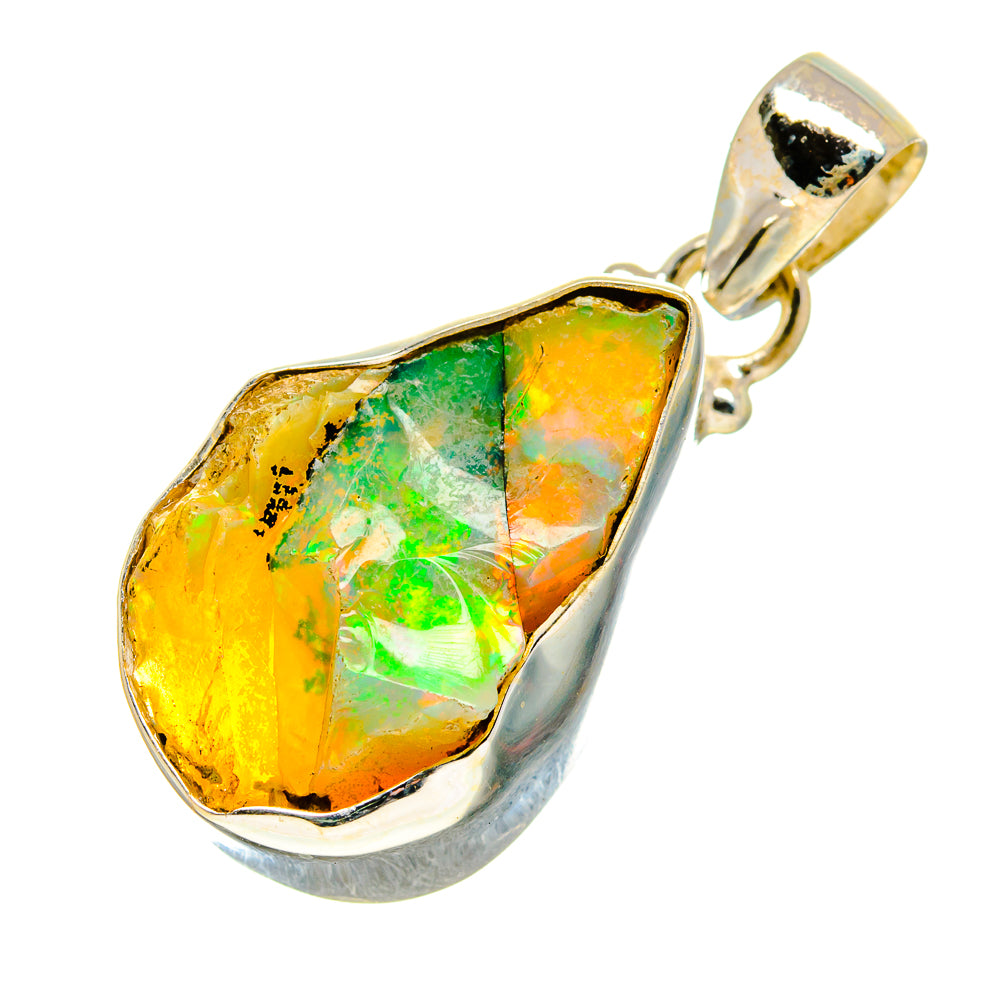 Ethiopian Opal Pendants handcrafted by Anasilvercos - PD757365