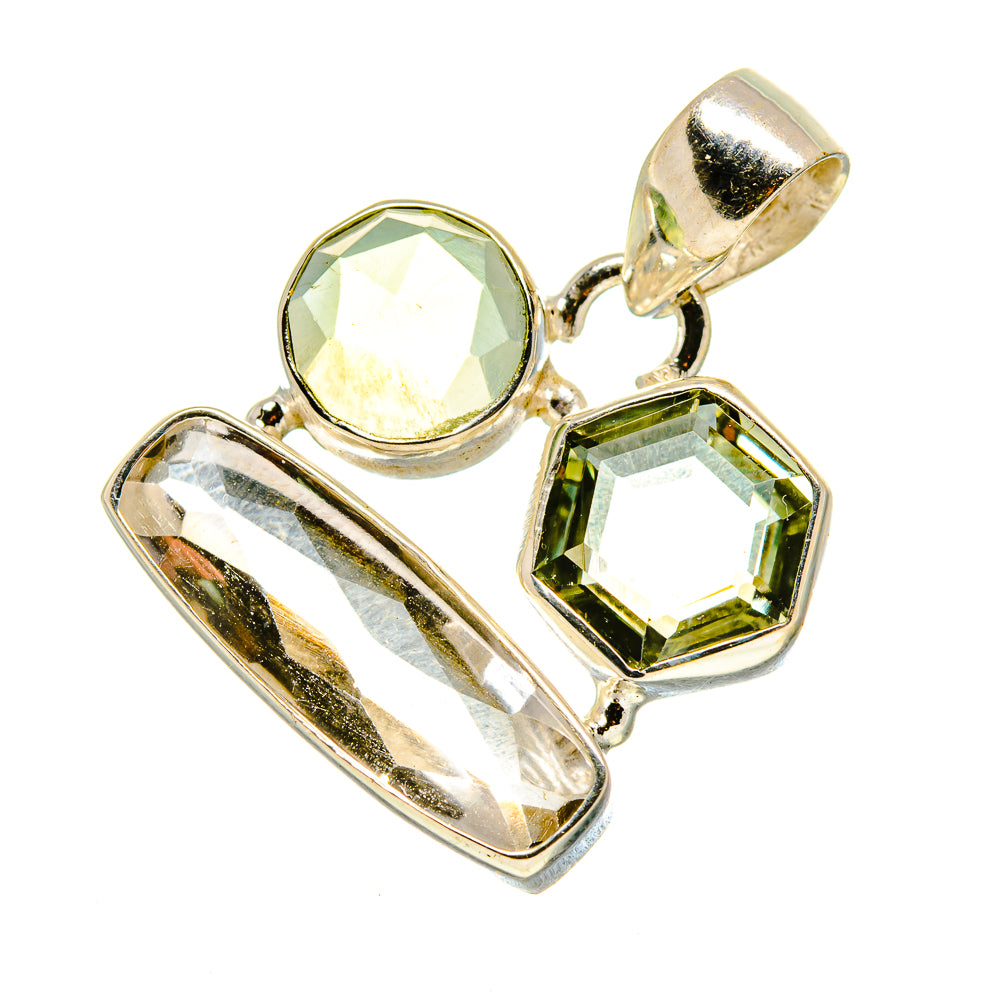 White Quartz Pendants handcrafted by Anasilvercos - PD757380