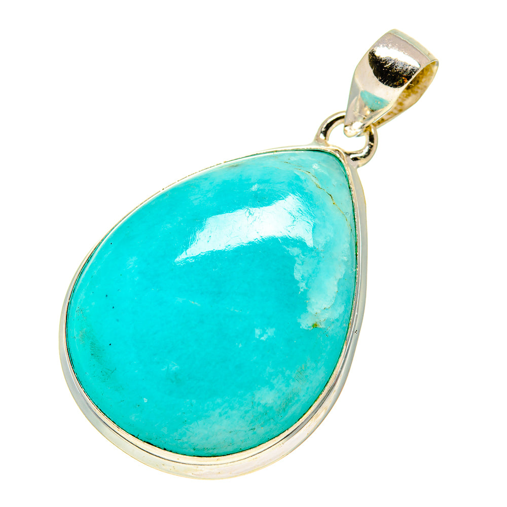 Peruvian Amazonite Pendants handcrafted by Anasilvercos - PD757404