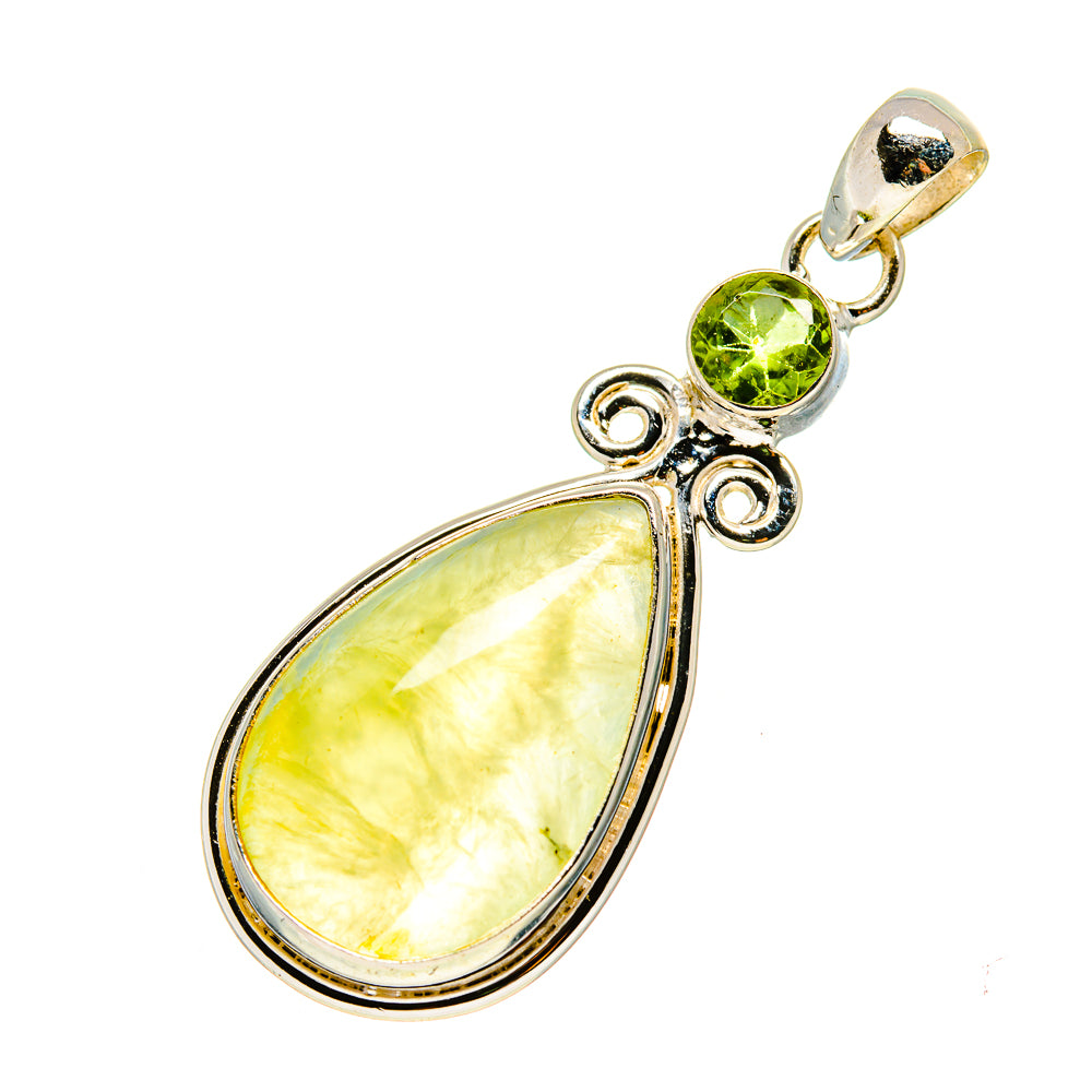Prehnite Pendants handcrafted by Anasilvercos - PD757414