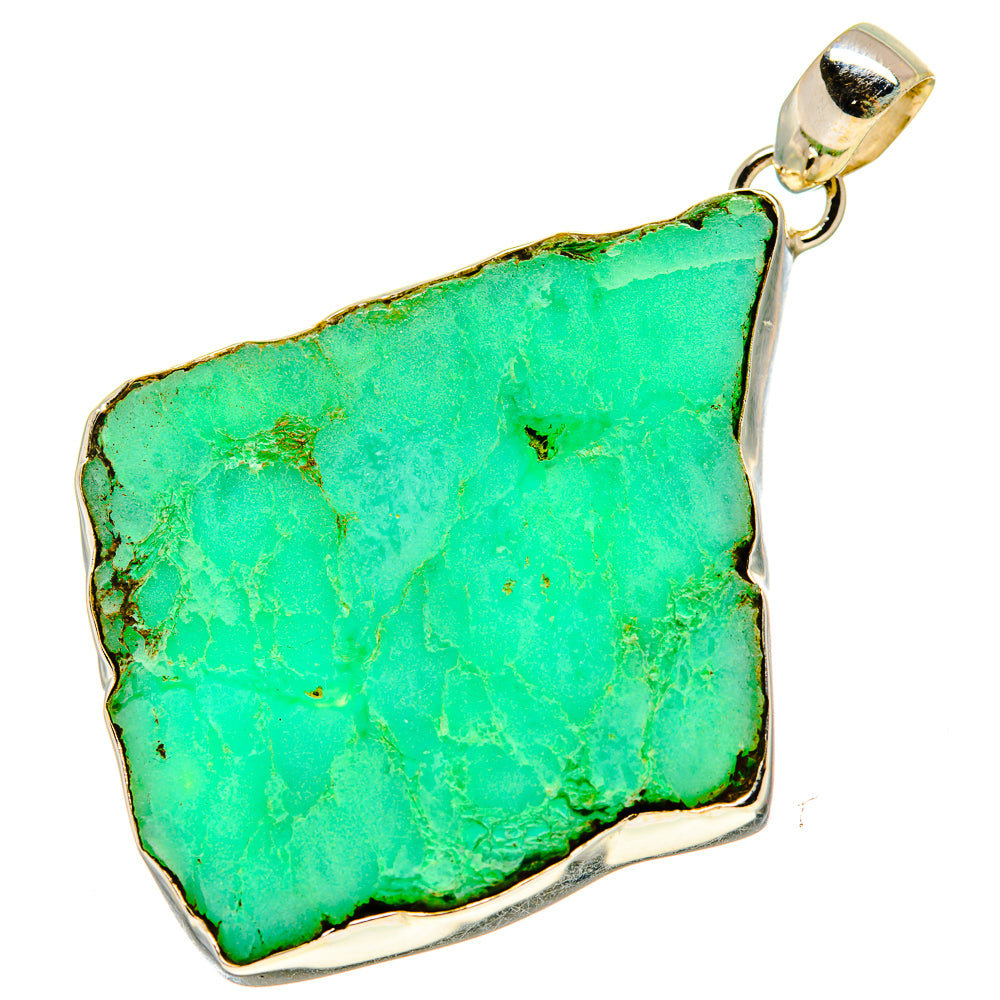 Chrysoprase Pendants handcrafted by Anasilvercos - PD757416