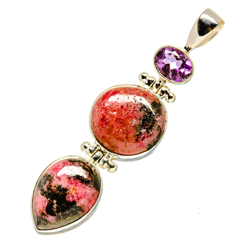 Rhodonite Pendants handcrafted by Anasilvercos - PD757420