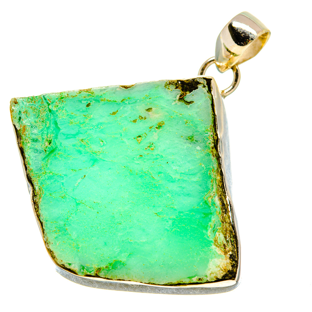Chrysoprase Pendants handcrafted by Anasilvercos - PD757431