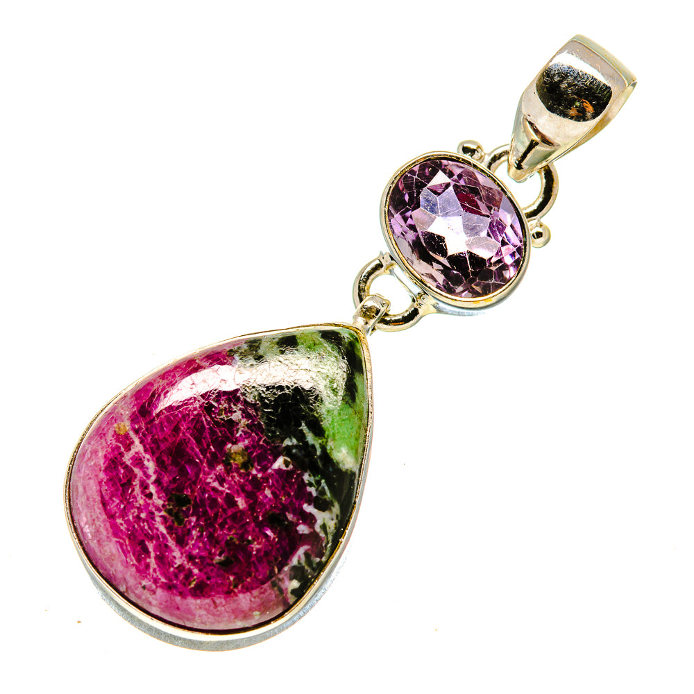 Ruby Zoisite Pendants handcrafted by Anasilvercos - PD757437